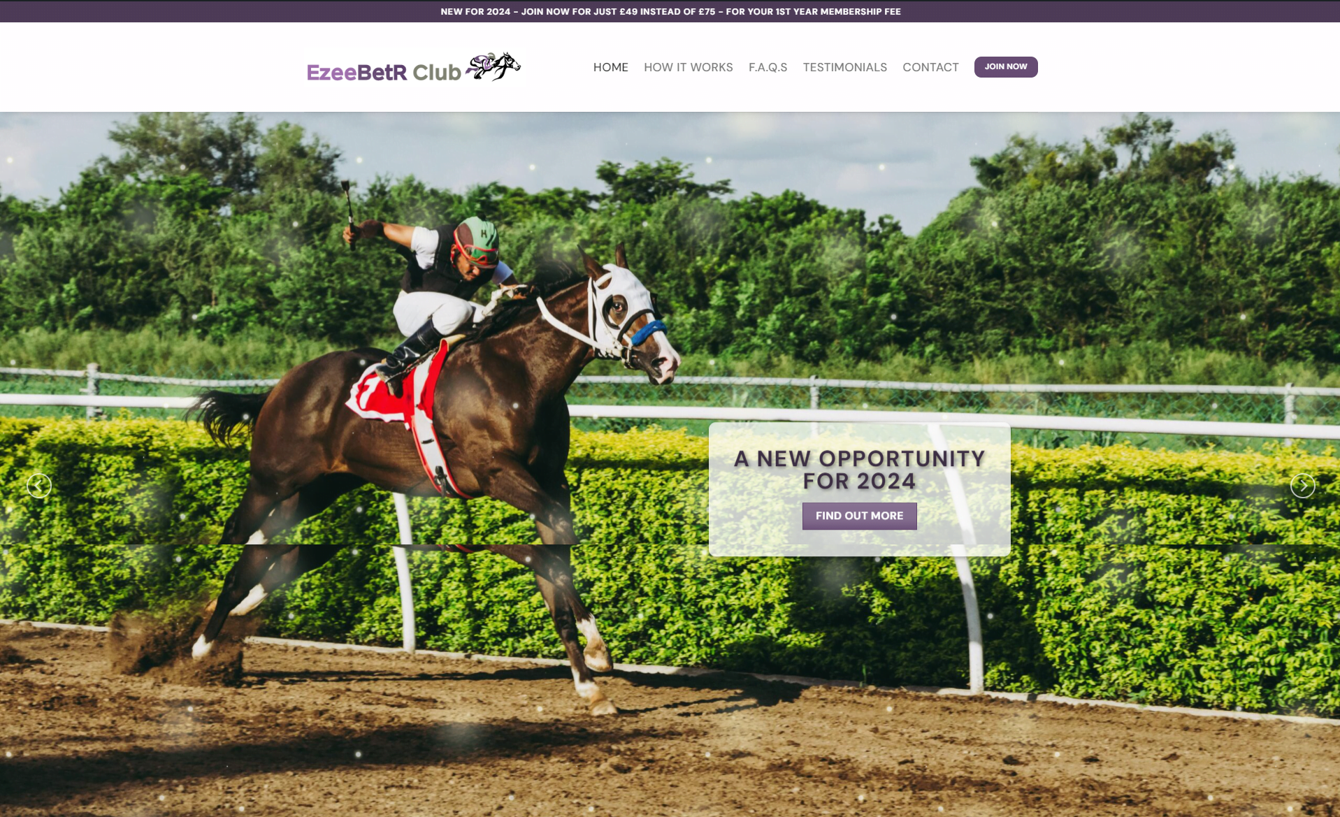 The eZeeBetR Club screenshot