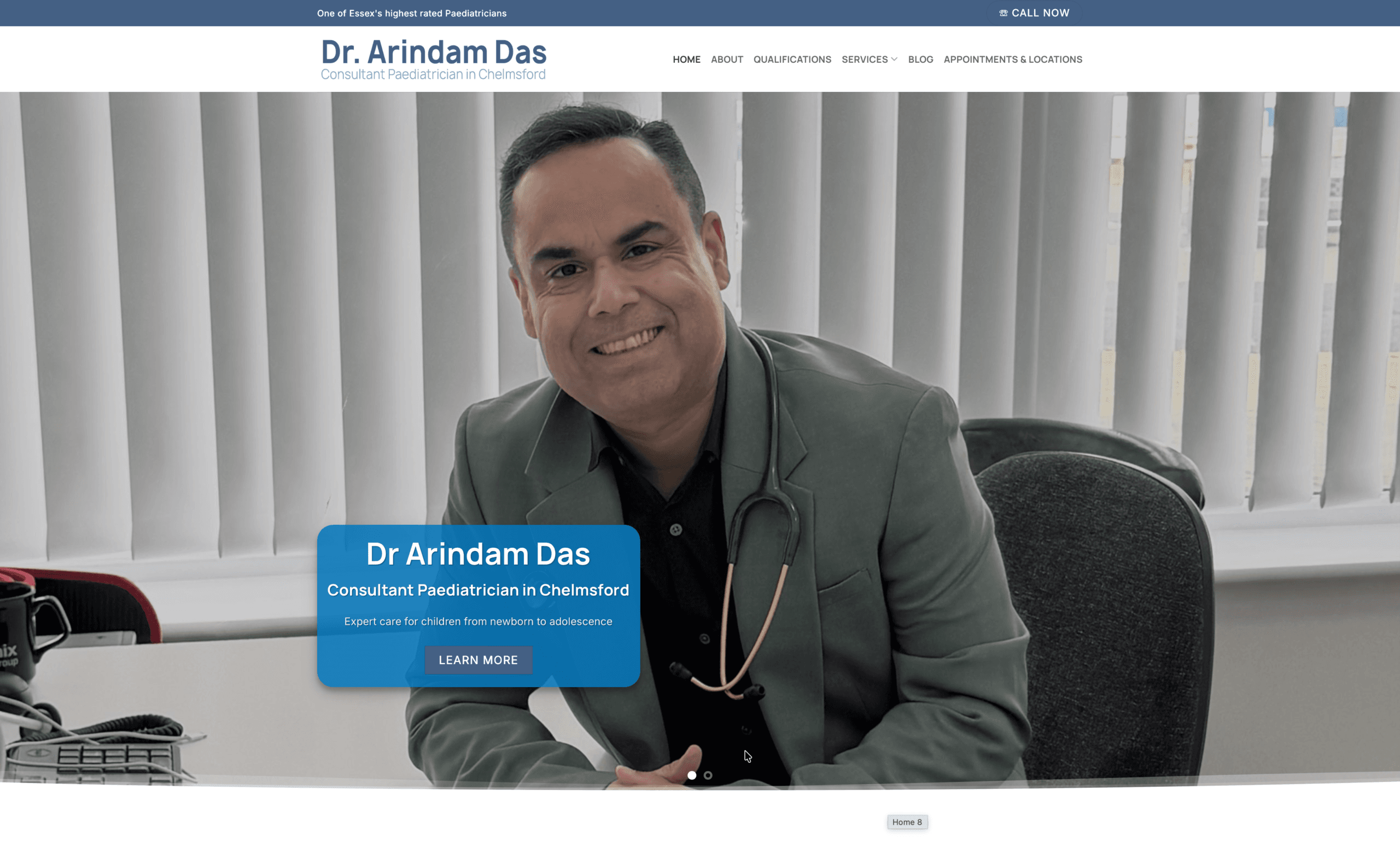 Dr Arindam Das and his new Website
